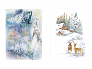 открытки зима